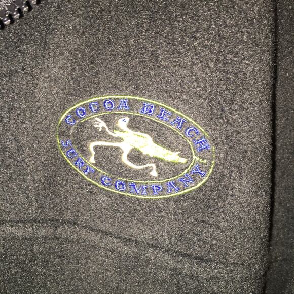 Men's Ultra Club Iceberg Fleece 1/4 zip black size L small flaw - Picture 2 of 8